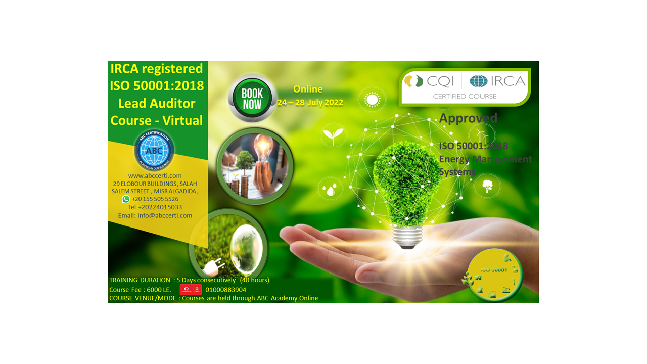 ISO 50001:2018 Lead Auditor